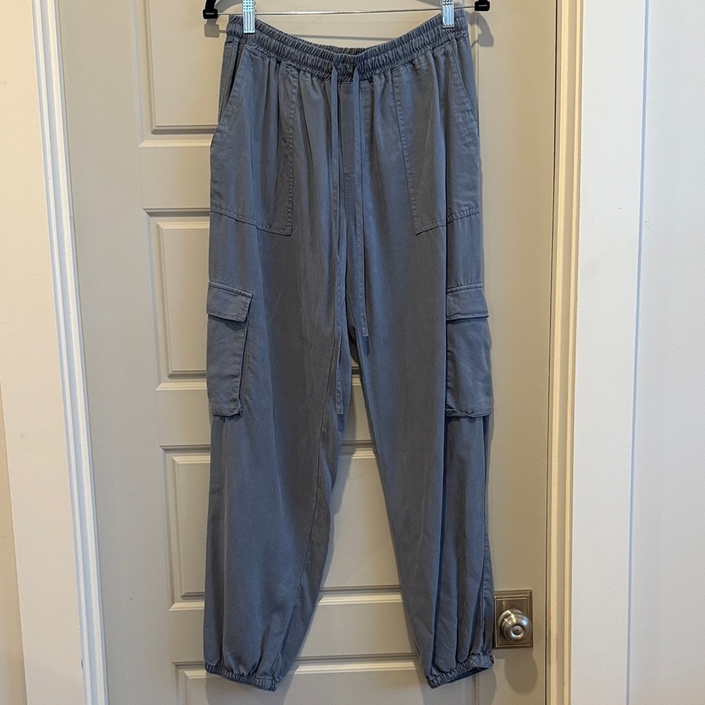 BE COOL Women's Blue Cargo Joggers
